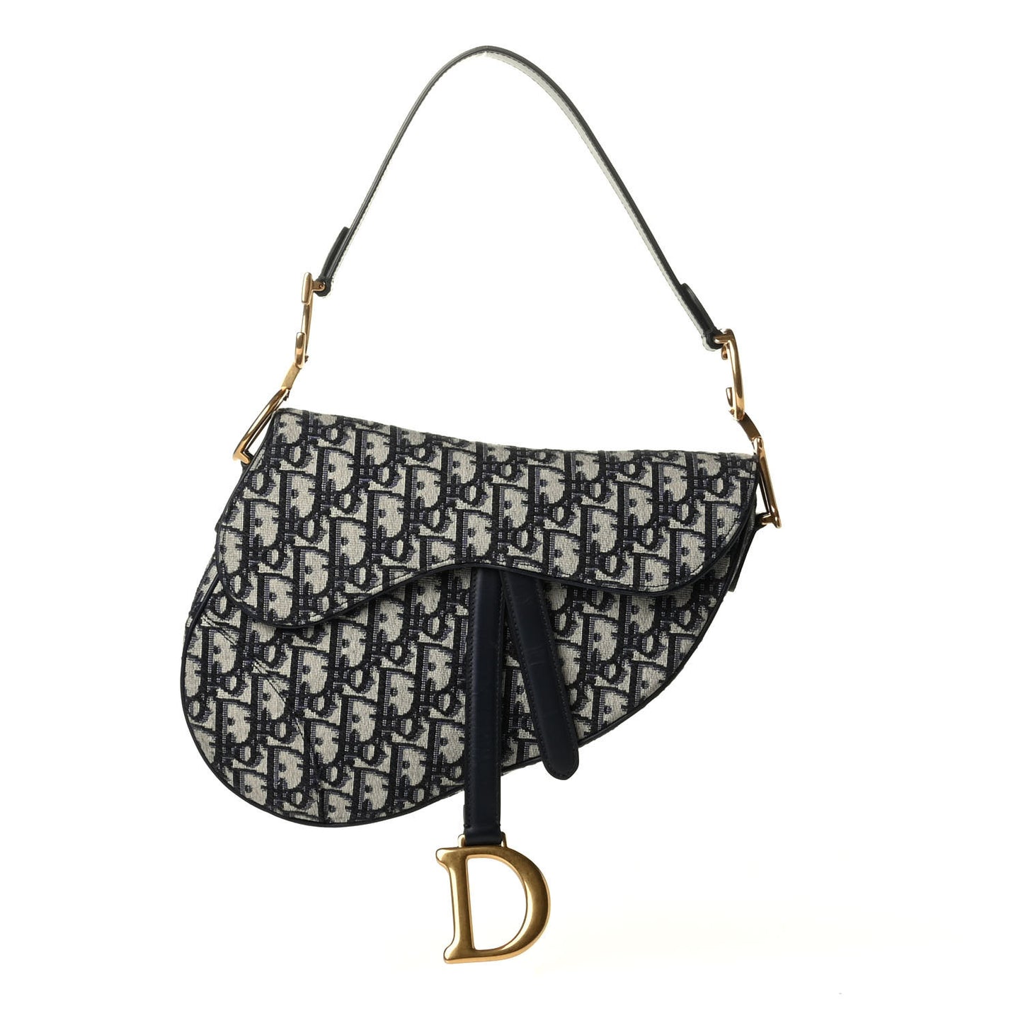 Oblique Saddle Bag Blue