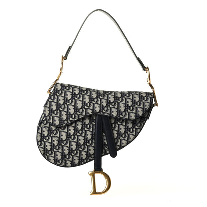 Christian Dior Oblique Saddle Bag Blue 1 of 6