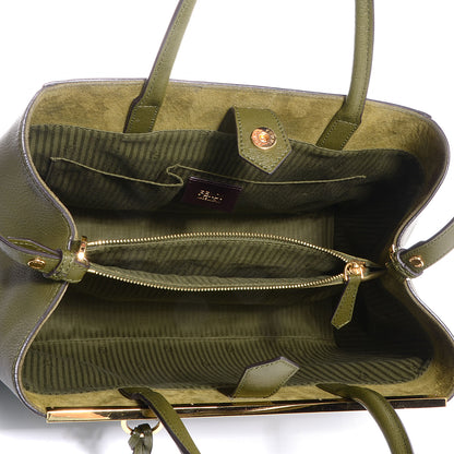 Fendi Vitello Elite Flamingo Regular 2Jours Tote Oliva 7 of 12