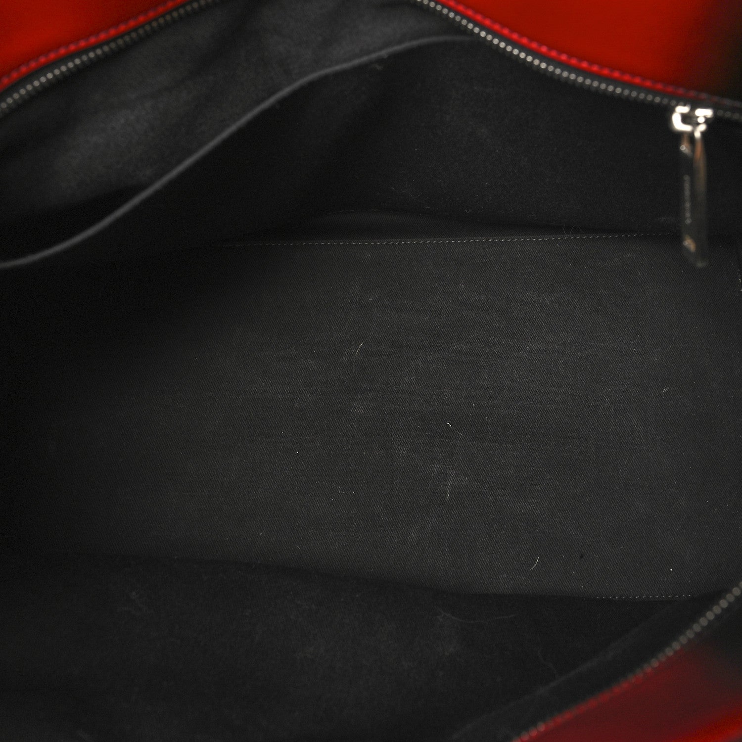 Salvatore Ferragamo Smooth Airbrushed Calfskin XL Gancini Buckles Tote Bag Flame Red Black 5 of 14