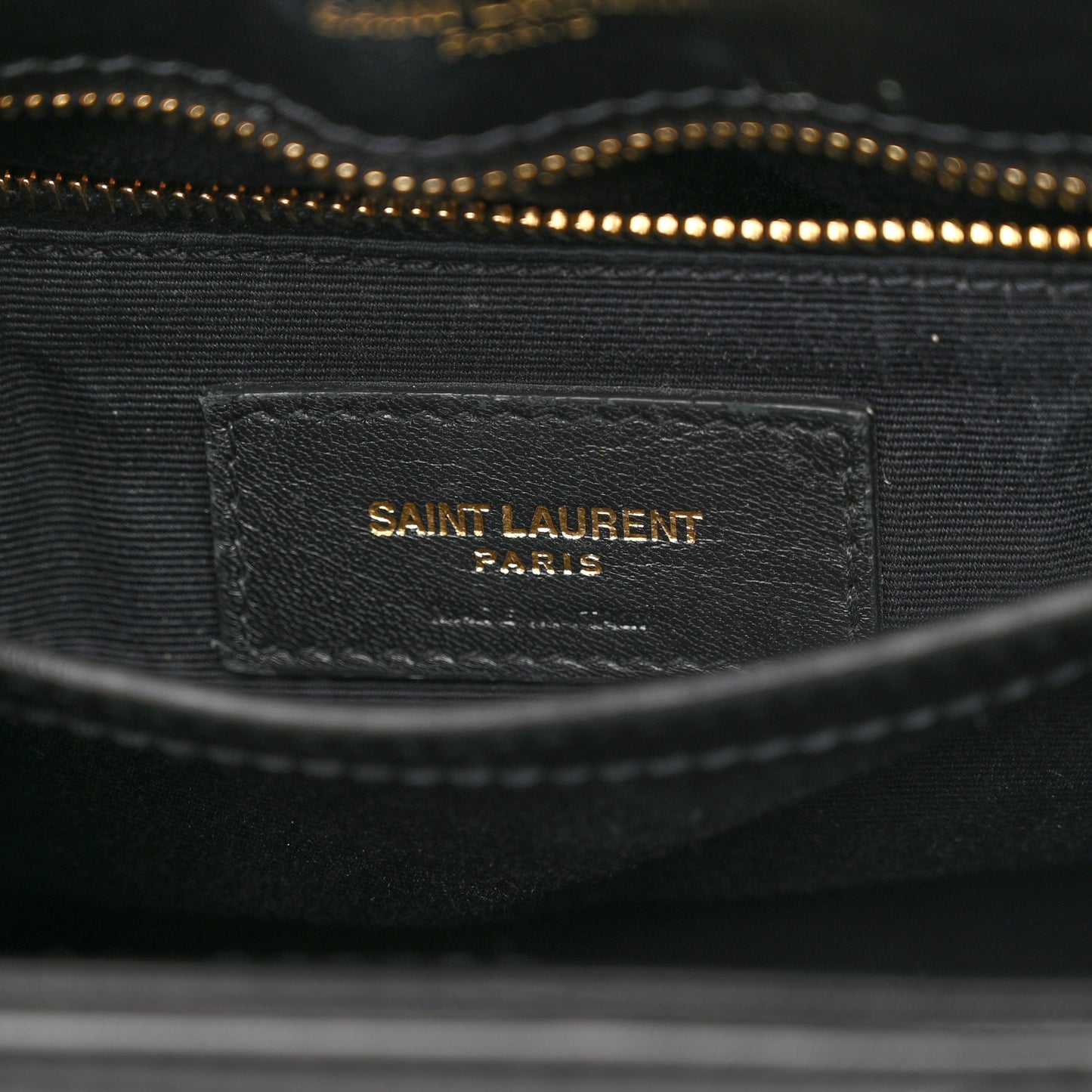 Calfskin Y Quilted Monogram Toy Loulou Crossbody Bag Black