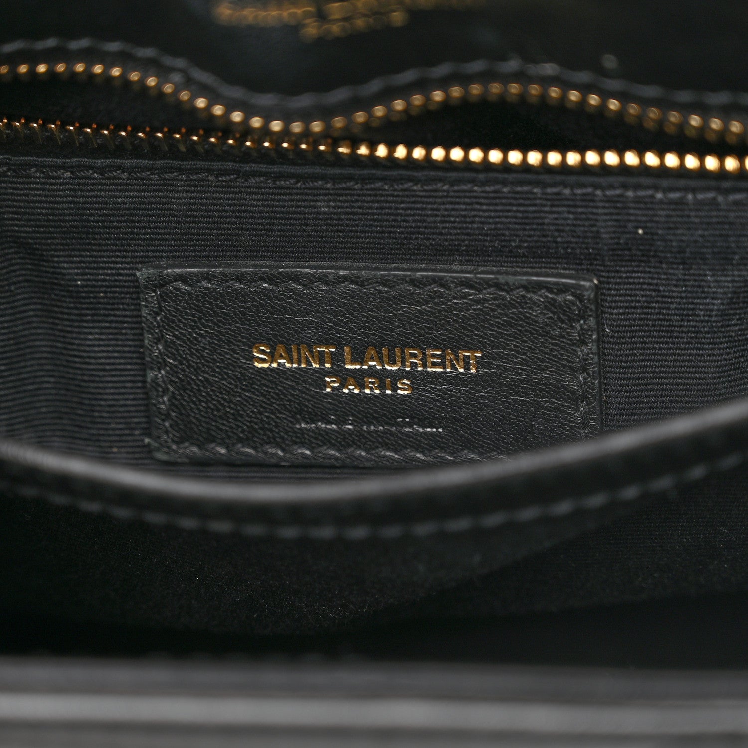 Saint Laurent Calfskin Y Quilted Monogram Toy Loulou Crossbody Bag Black 7 of 15