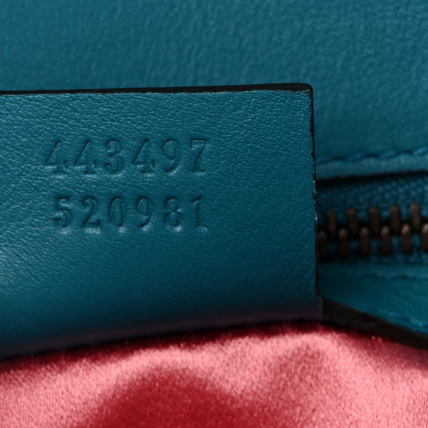 Gucci Velvet Matelasse Small GG Marmont Shoulder Bag Pavone Cyan 7 of 12