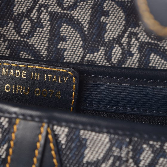 Monogram Saddle Bag Blue