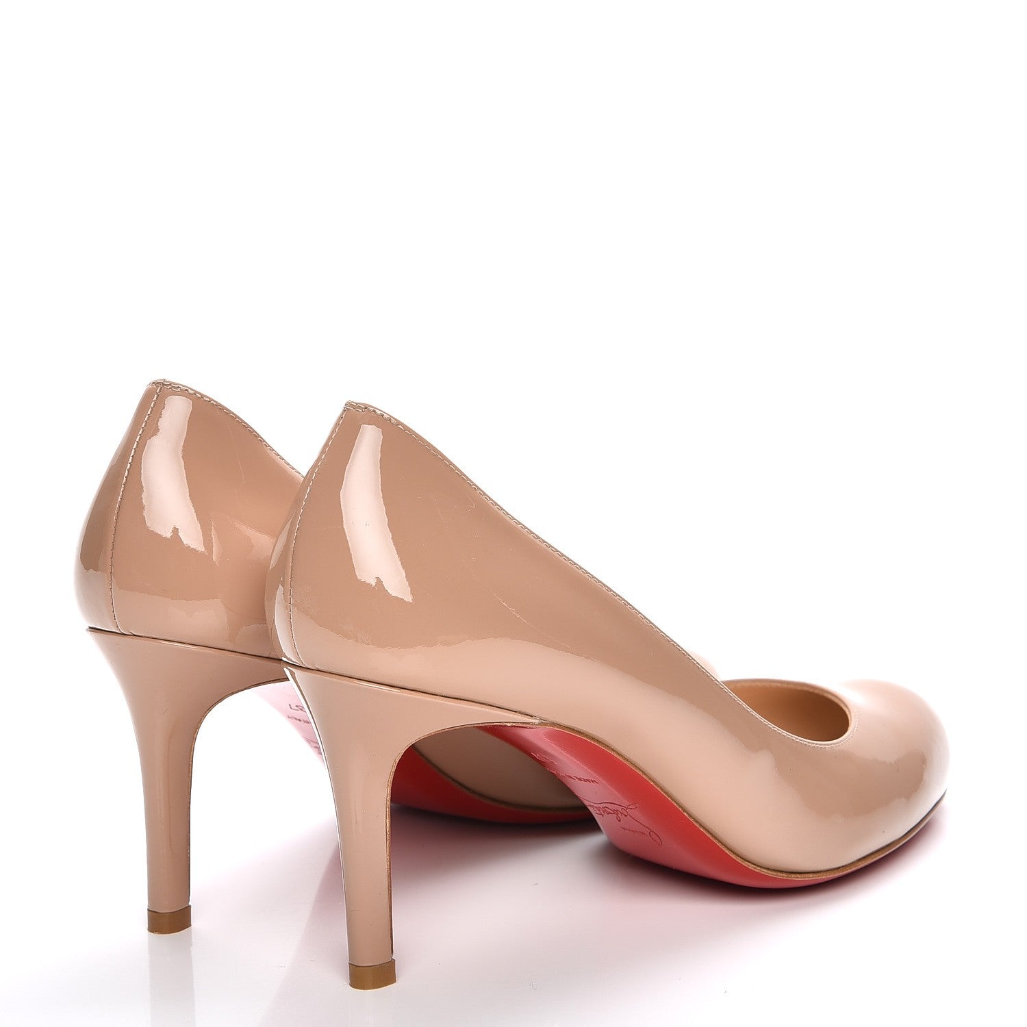 Christian Louboutin Patent Simple 70 Pumps 37 Nude 4 of 8