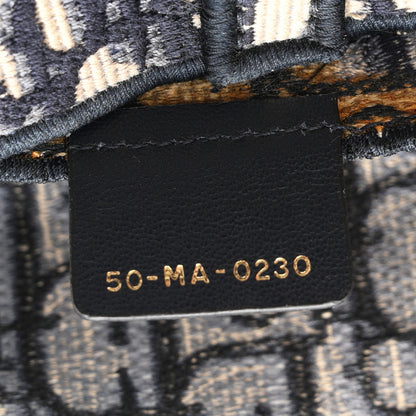 Christian Dior Oblique Slim Saddle Pouch Blue 7 of 11
