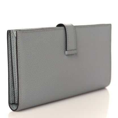 Hermes Epsom Bearn Gusset Wallet Gris Mouette 3 of 7