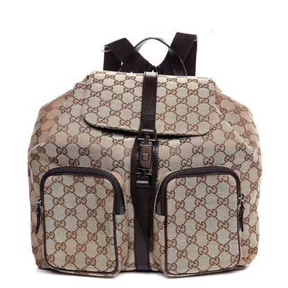 Gucci Monogram Backpack Dark Brown 1 of 8