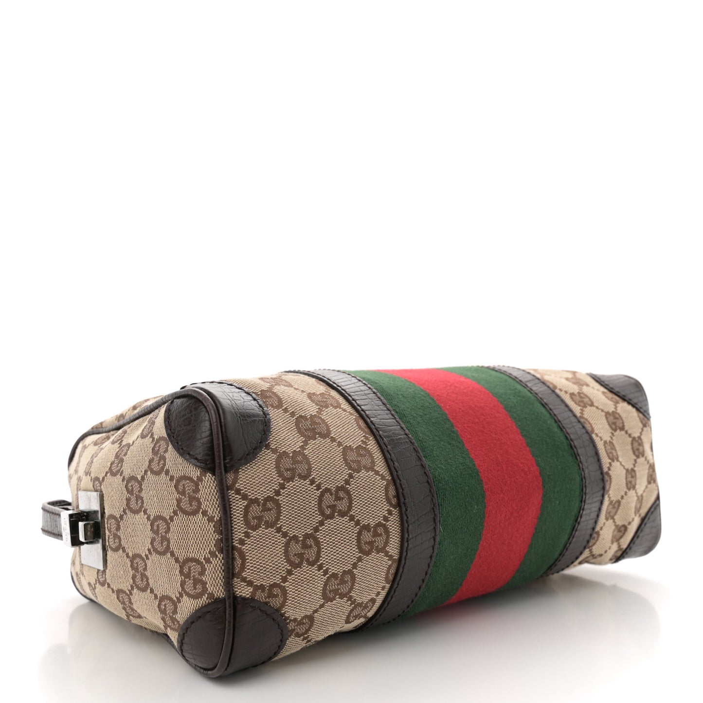 Monogram Vintage Web Mini Boston Dark Brown