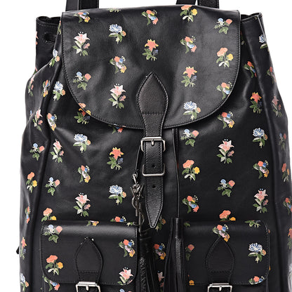 Saint Laurent Calfskin Prairie Flower Printed Festival Backpack Multicolor 12 of 12