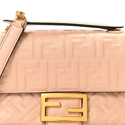 Fendi Nappa Small FF Embossed Midi Chain Baguette Light Rose 7 of 9