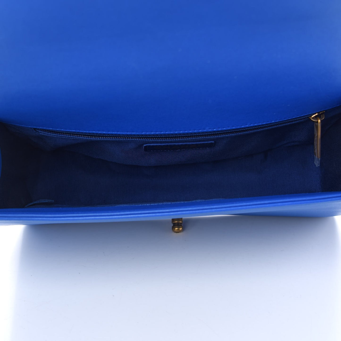 Lambskin Quilted New Medium Boy Flap Blue