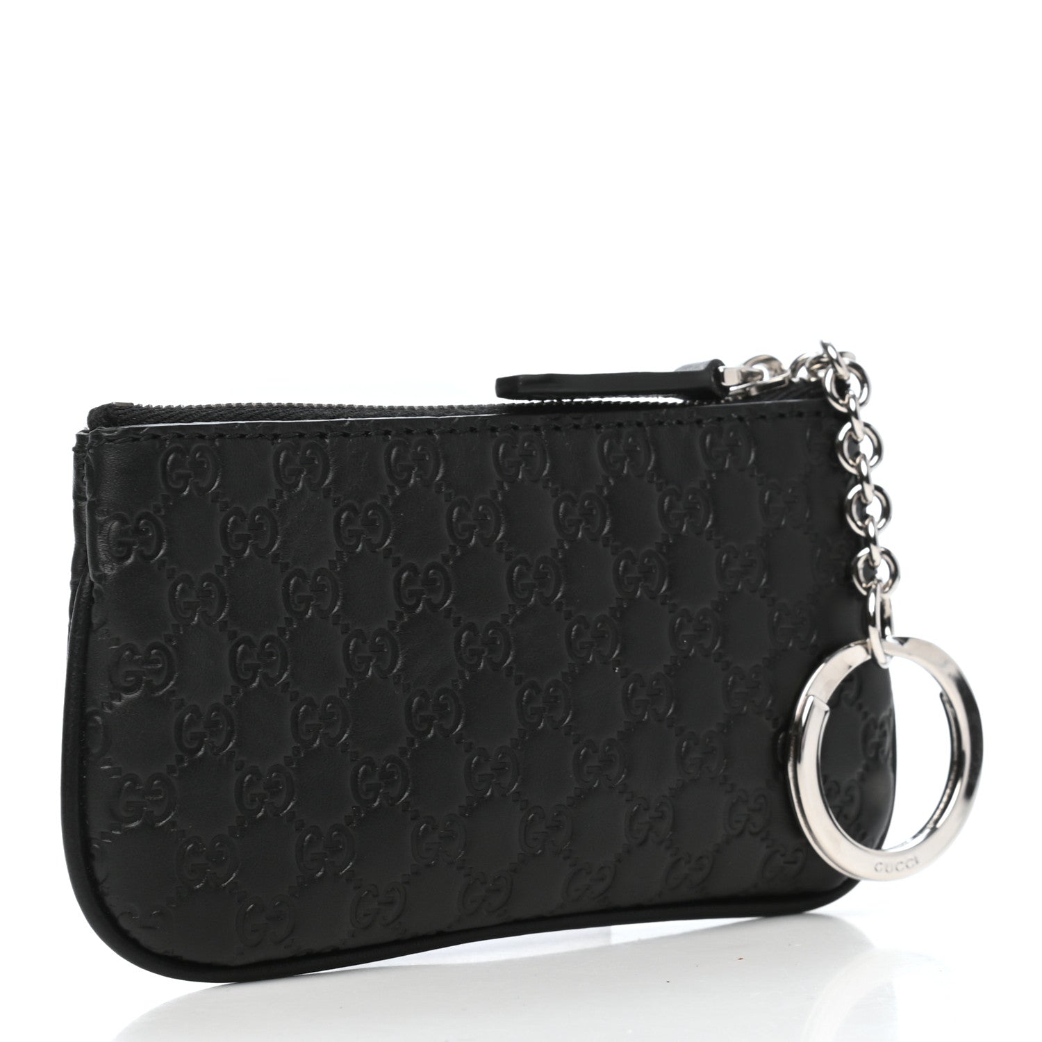 Gucci Microguccissima Key Ring Coin Case Black 3 of 8