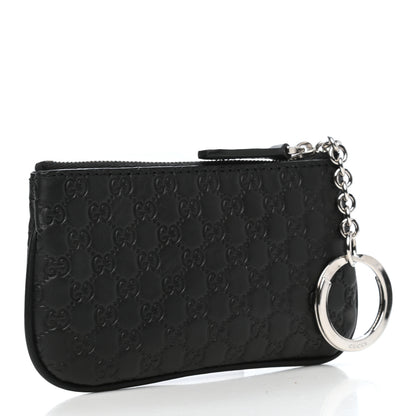 Gucci Microguccissima Key Ring Coin Case Black 3 of 8