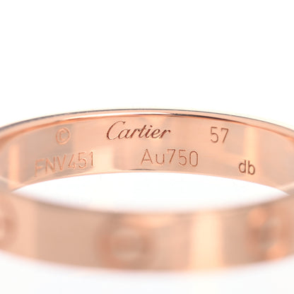 Cartier 18K Pink Gold 3.5mm LOVE Wedding Band Ring 57 8 4 of 5