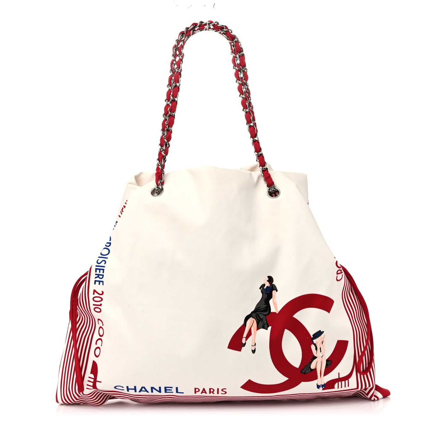 Canvas CC Paris Venice Bon Bon Tote White
