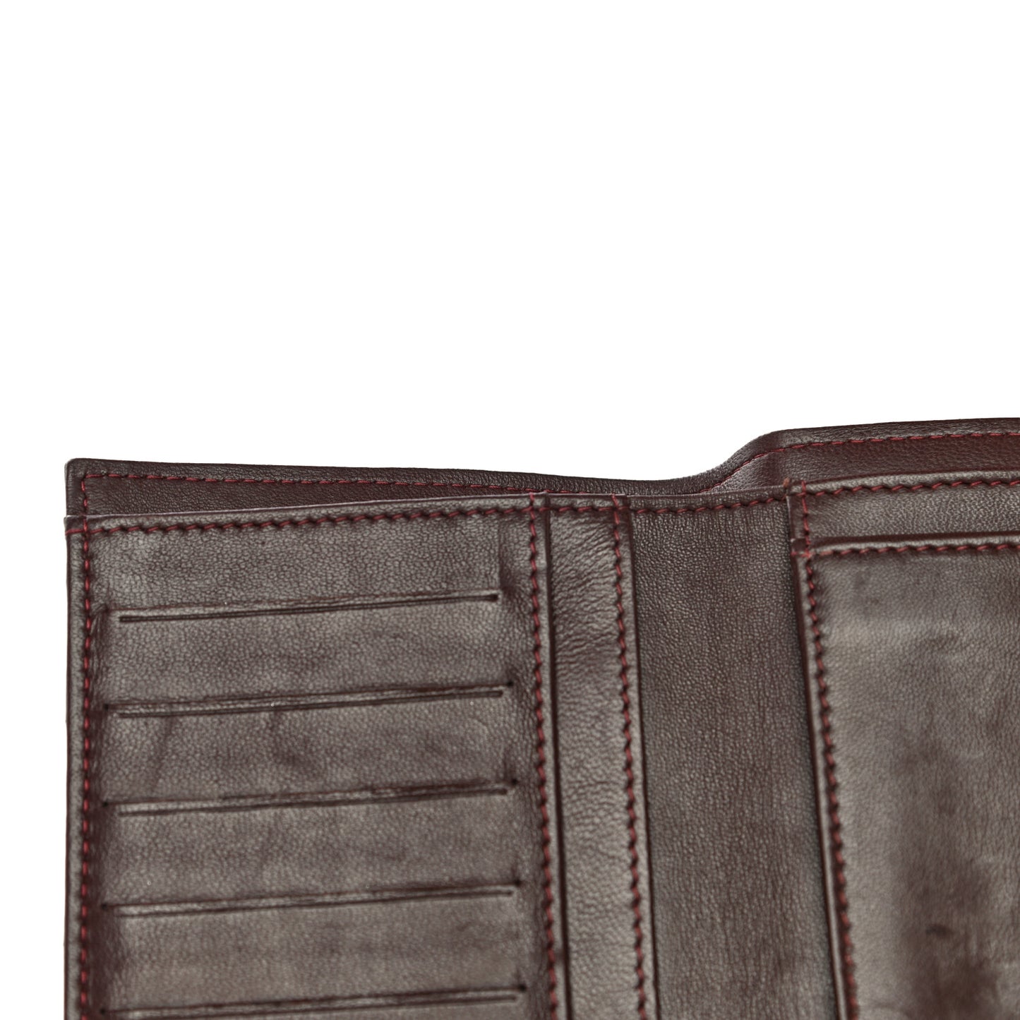 Lambskin Quilted Large Gusset Flap Wallet Black