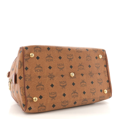 MCM Visetos Essential Boston Bag Cognac 4 of 12