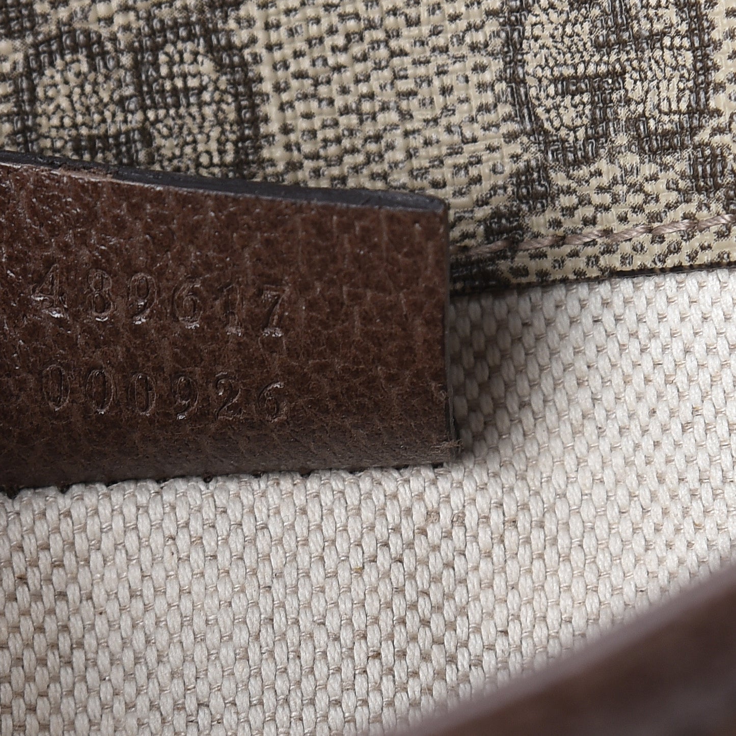 GG Supreme Web Totem Three Piece Monogram Shoulder Bag in Dark Brown