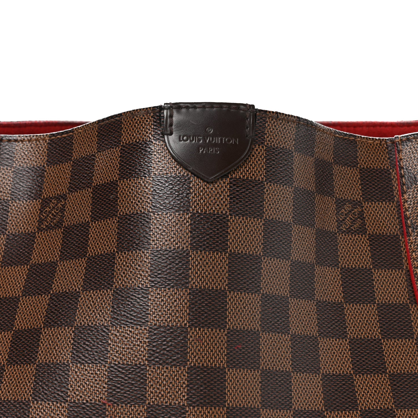 Damier Ebene Caissa Hobo Cherry