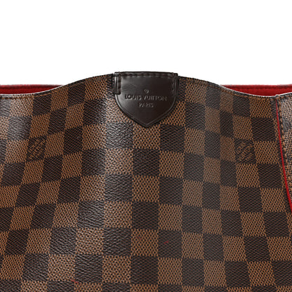 Louis Vuitton Damier Ebene Caissa Hobo Cherry 8 of 11