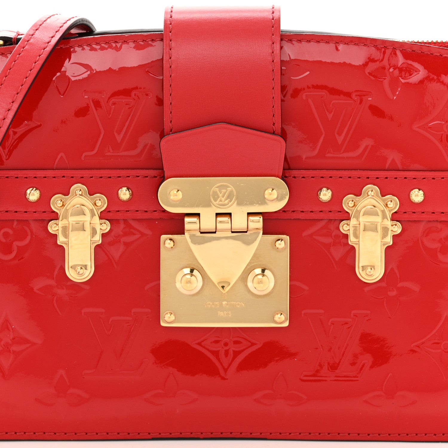 Louis Vuitton Vernis Trunk Clutch Cherry 7 of 9
