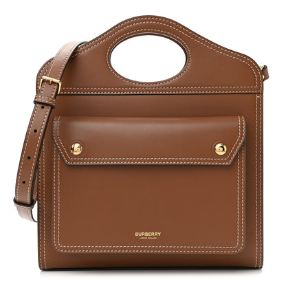 Burberry Smooth Calfskin Mini Pocket Bag Malt Brown 1 of 8