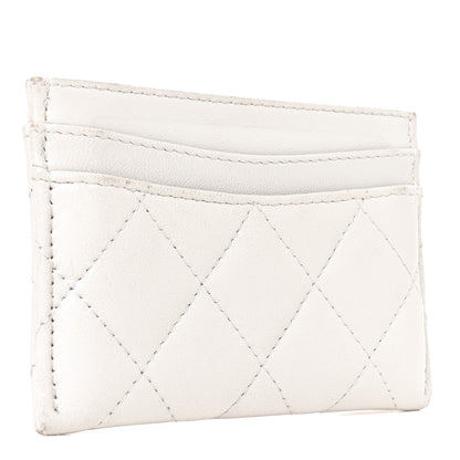 Chanel Lambskin Quilted Card Holder Grey 3 of 10