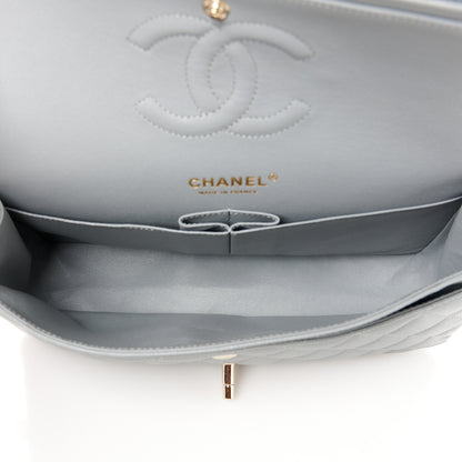 Chanel Caviar Quilted Medium Double Flap Grey 5 of 12