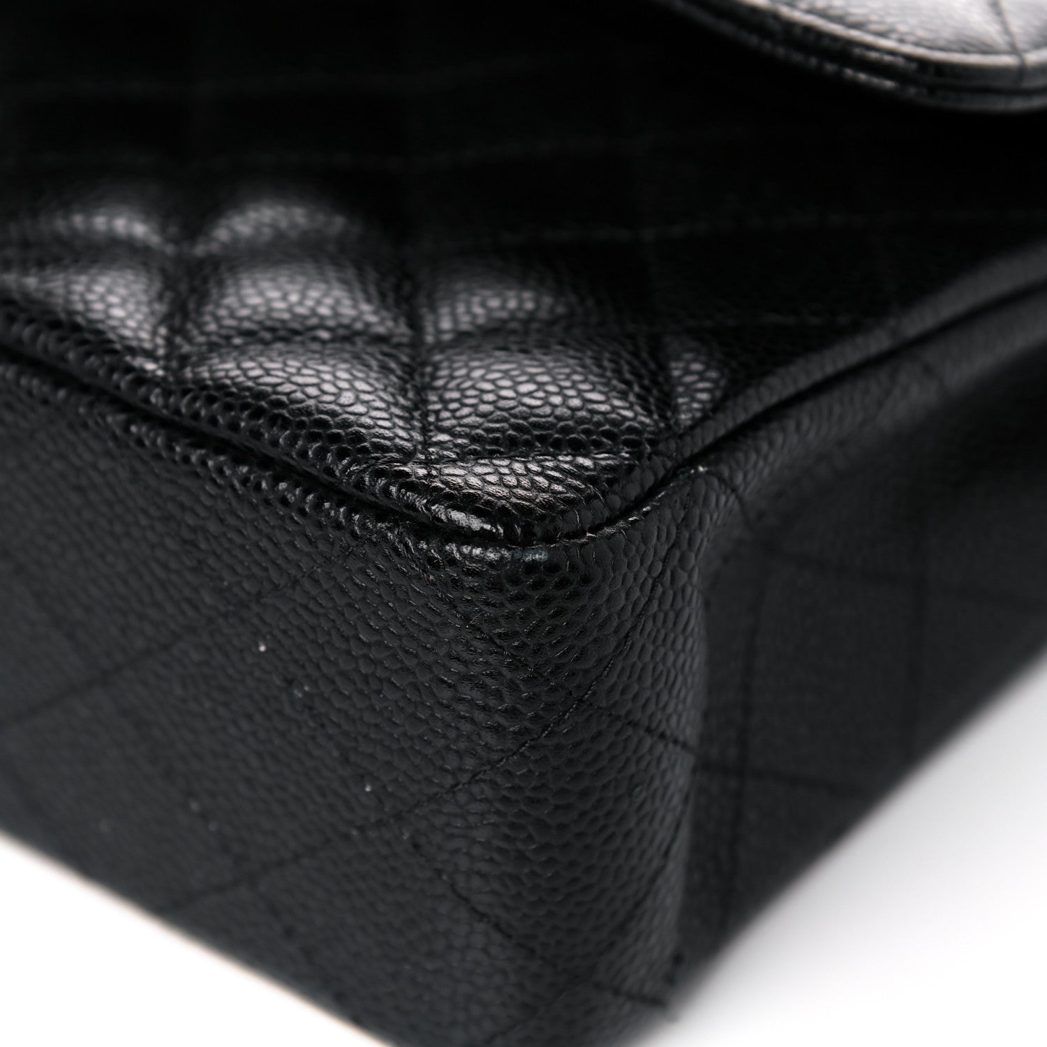 Chanel Caviar Quilted Medium Double Flap Black 10 of 11