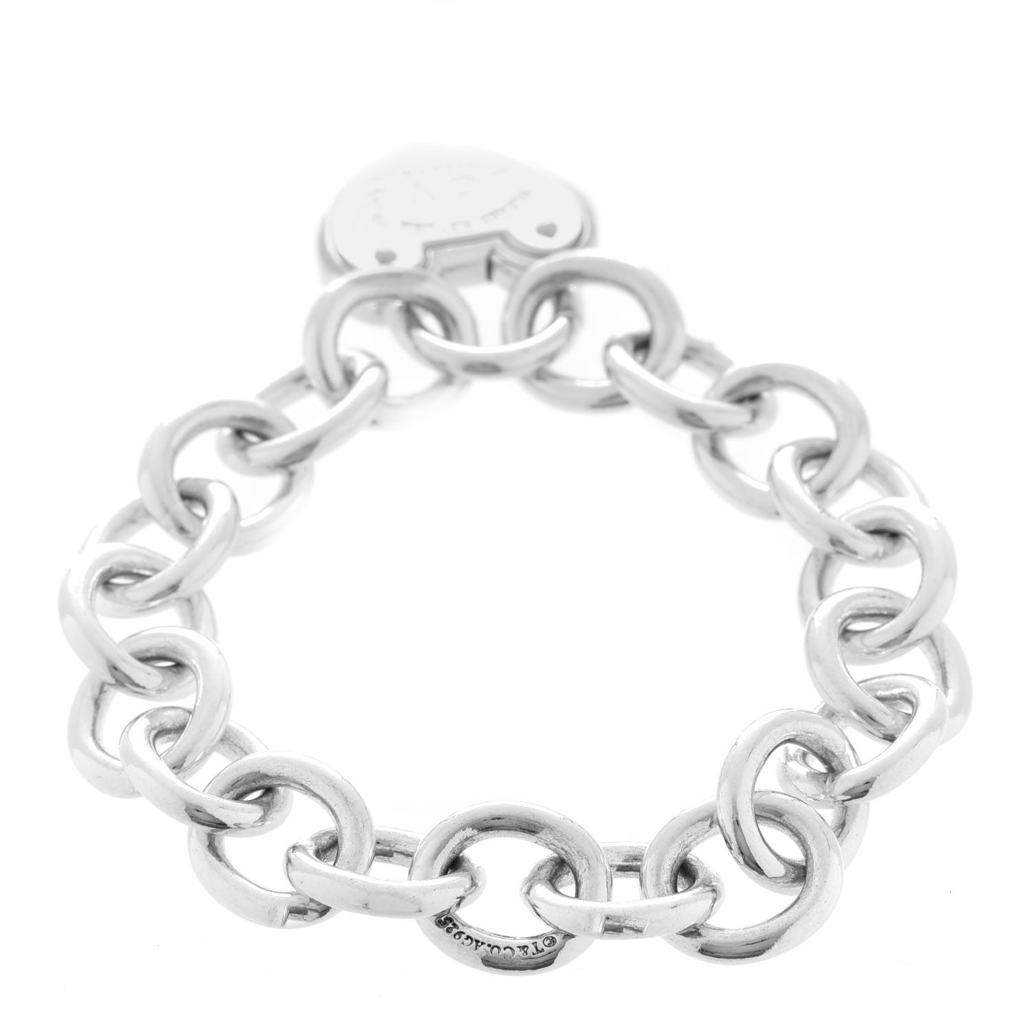 Tiffany Sterling Silver Return to Tiffany Love Lock Bracelet 3 of 6