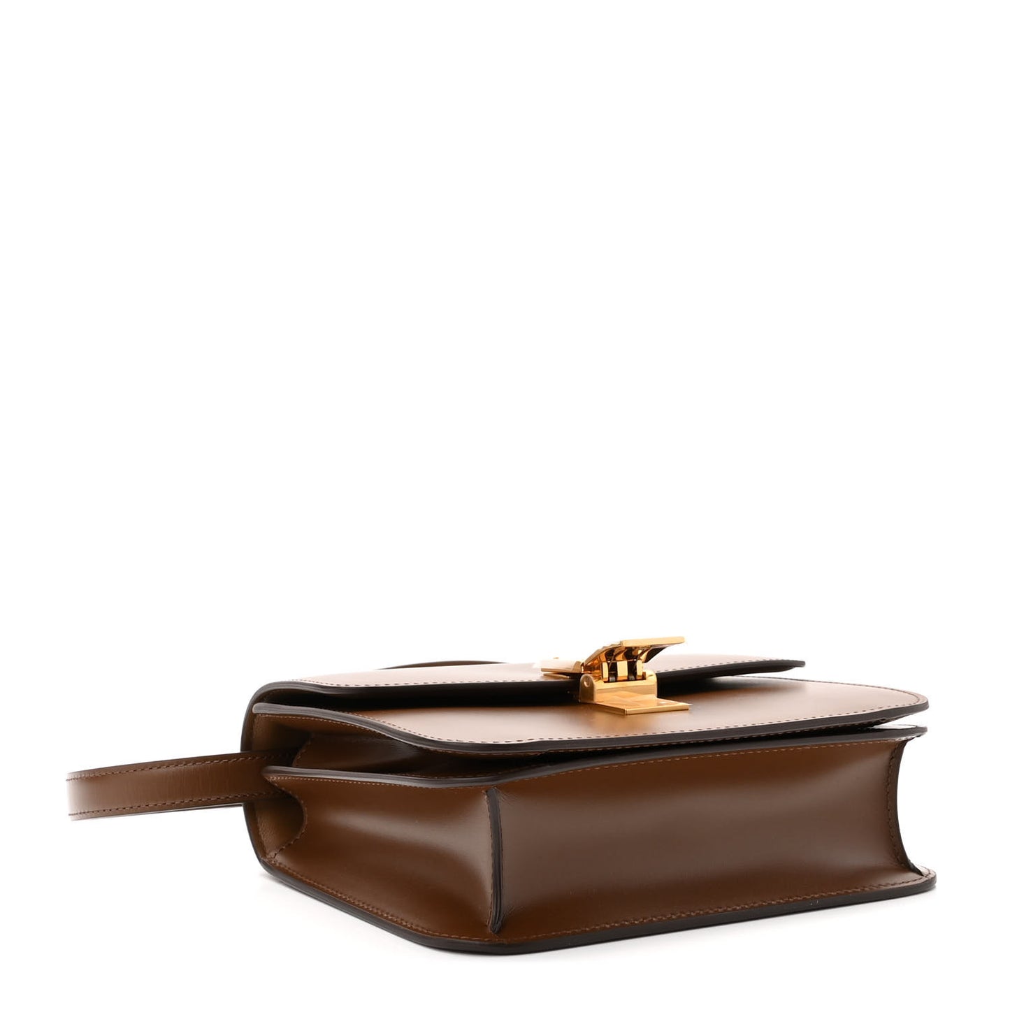 Box Calfskin Teen Classic Box Flap Bag Camel