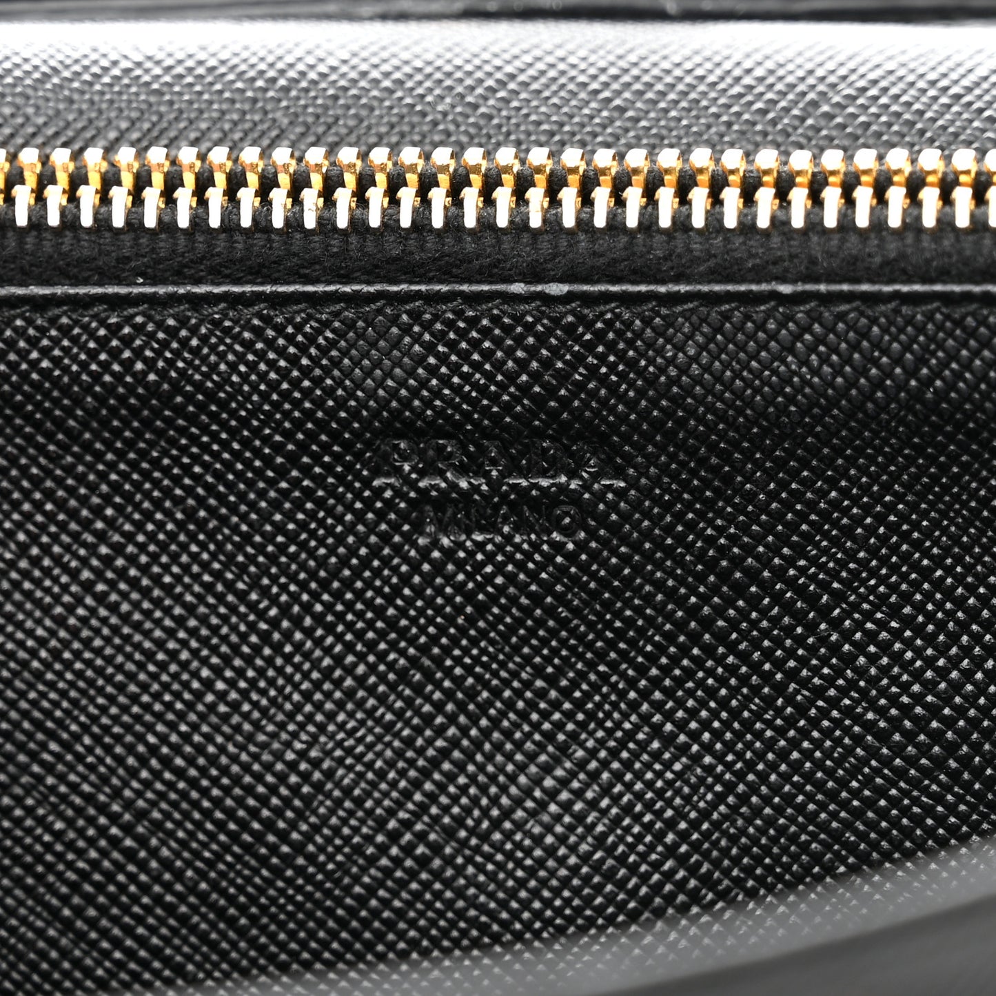 Saffiano Metal Flap Wallet With Strap Black