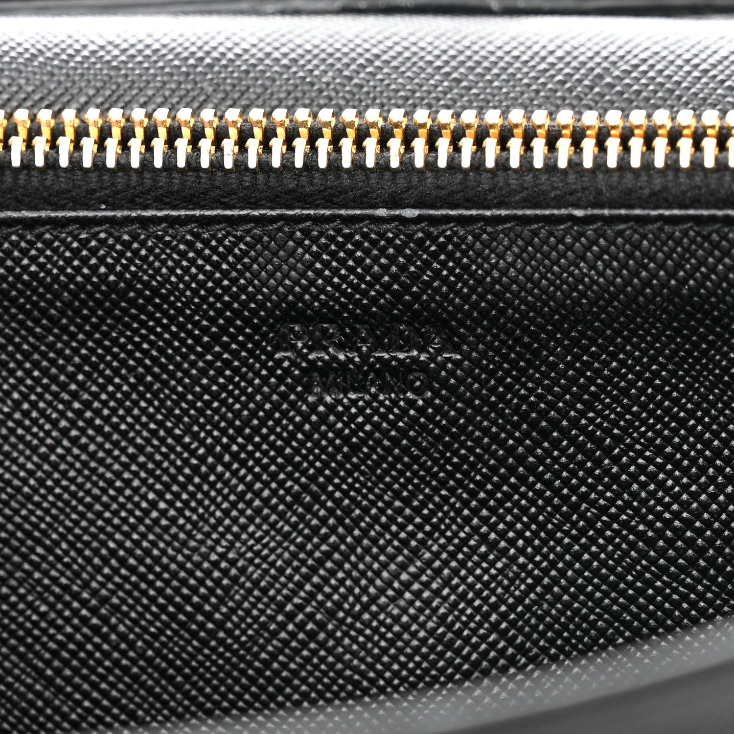 Prada Saffiano Metal Flap Wallet With Strap Black 6 of 12