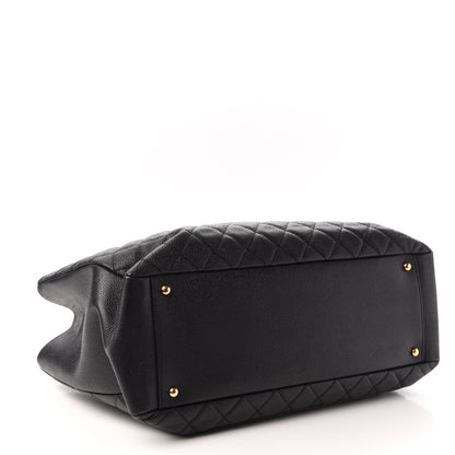 Chanel Caviar Quilted XL Grand Shopping Tote GST Black 4 of 10