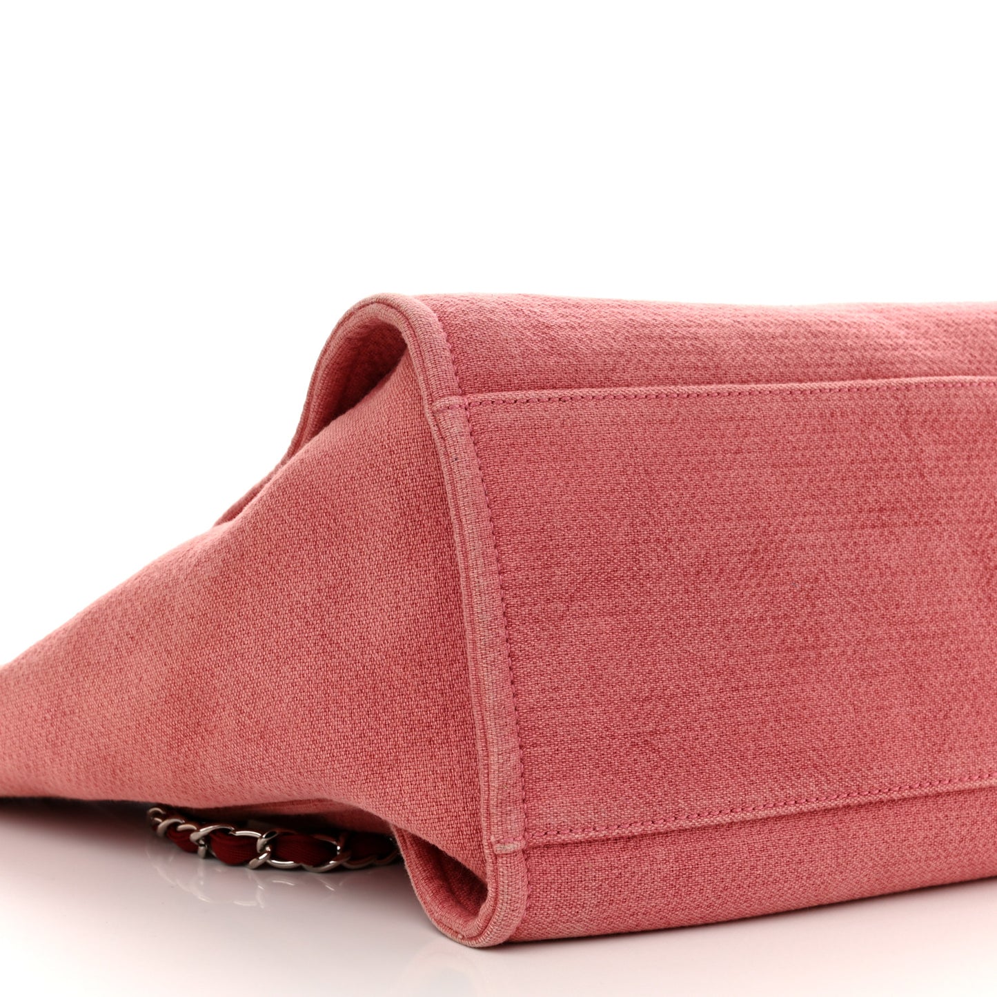 Canvas Medium Deauville Tote Red
