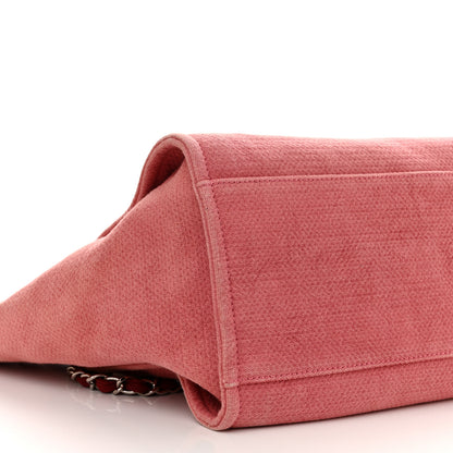 Chanel Canvas Medium Deauville Tote Red 9 of 11