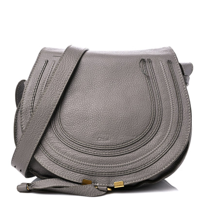 Chloe Calfskin Medium Marcie Round Crossbody Bag Cashmere Grey 1 of 18