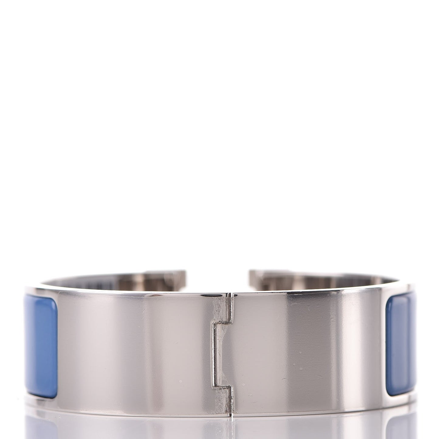 Enamel Wide Clic Clac H Bracelet GM Bleu Turquin