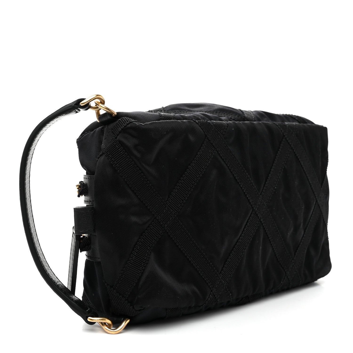 Chanel Nylon Grosgrain Lifestyle Pouch With Sleep Mask Black 5 of 9