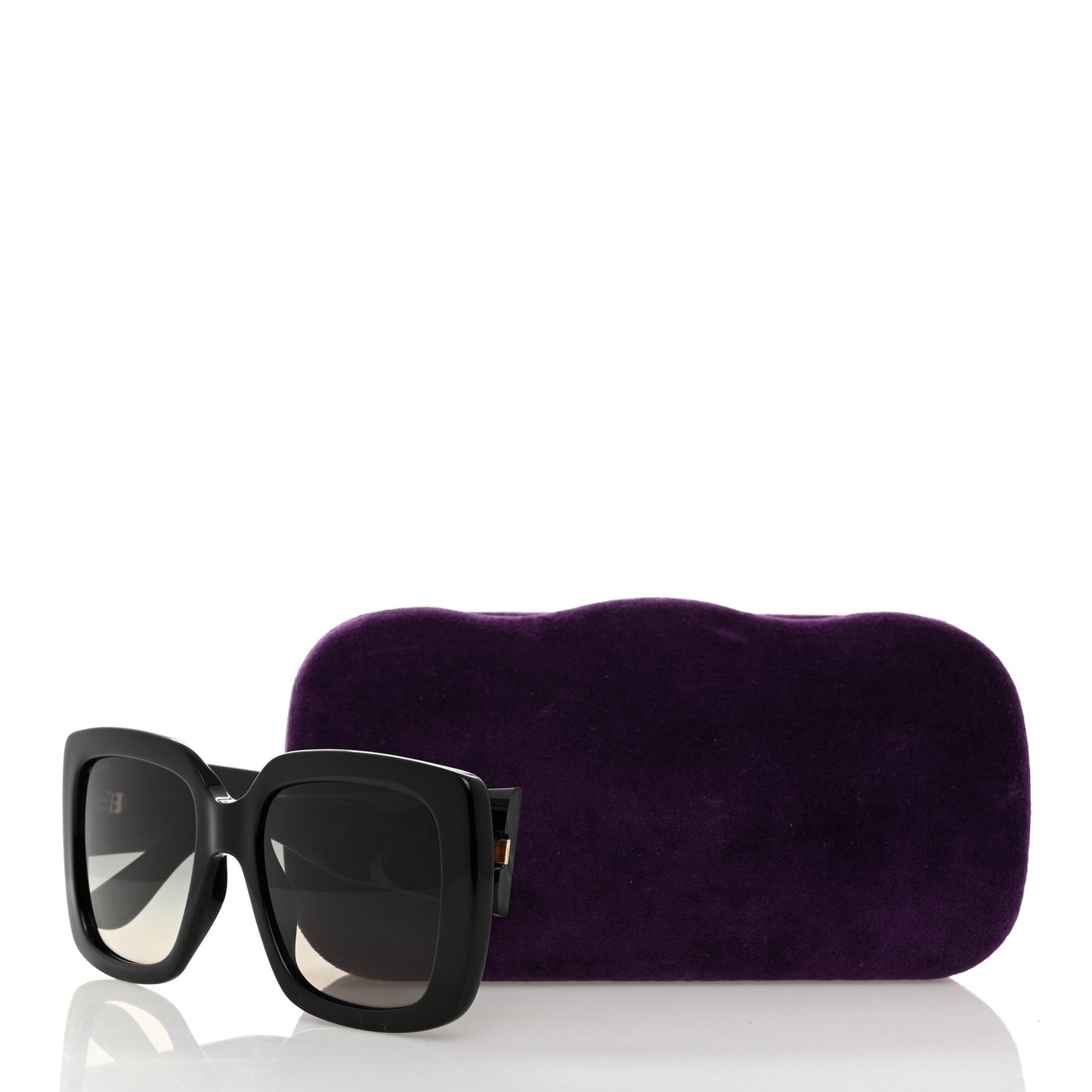 Acetate Square Frame Sunglasses GG0141S Black