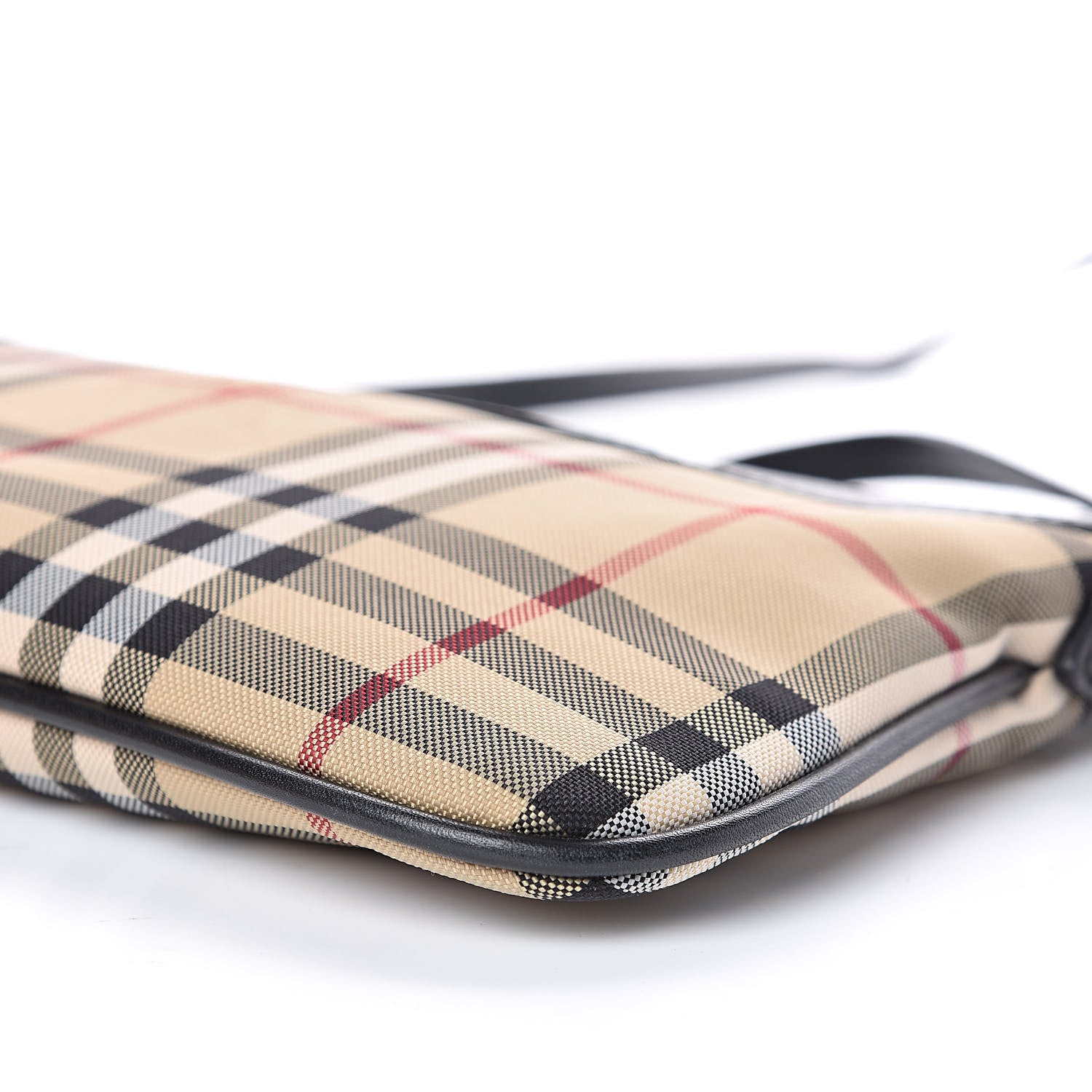 Burberry Horseferry Check Peyton Crossbody Clutch Bag Black 11 of 12