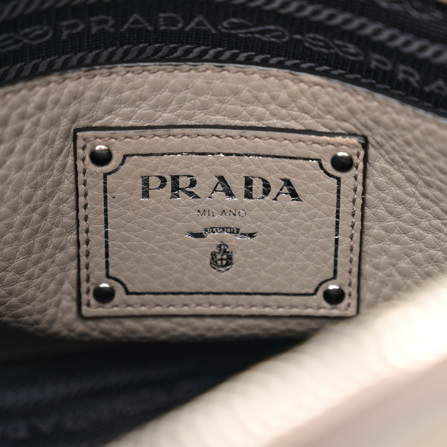Prada Vitello Phenix Bauletto Argilla 6 of 15