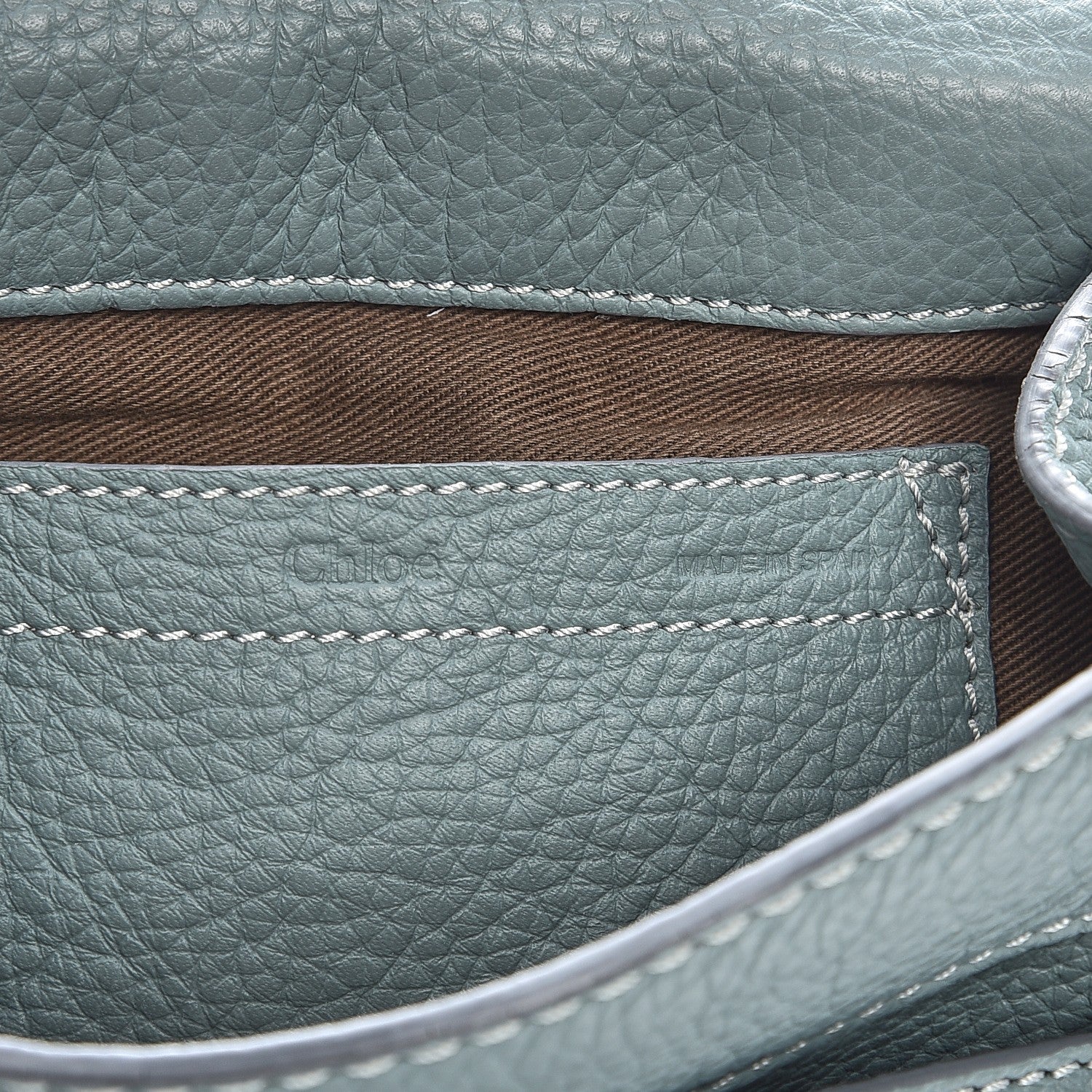 Chloe Calfskin Mini Marcie Round Crossbody Bag Cloudy Blue 6 of 9
