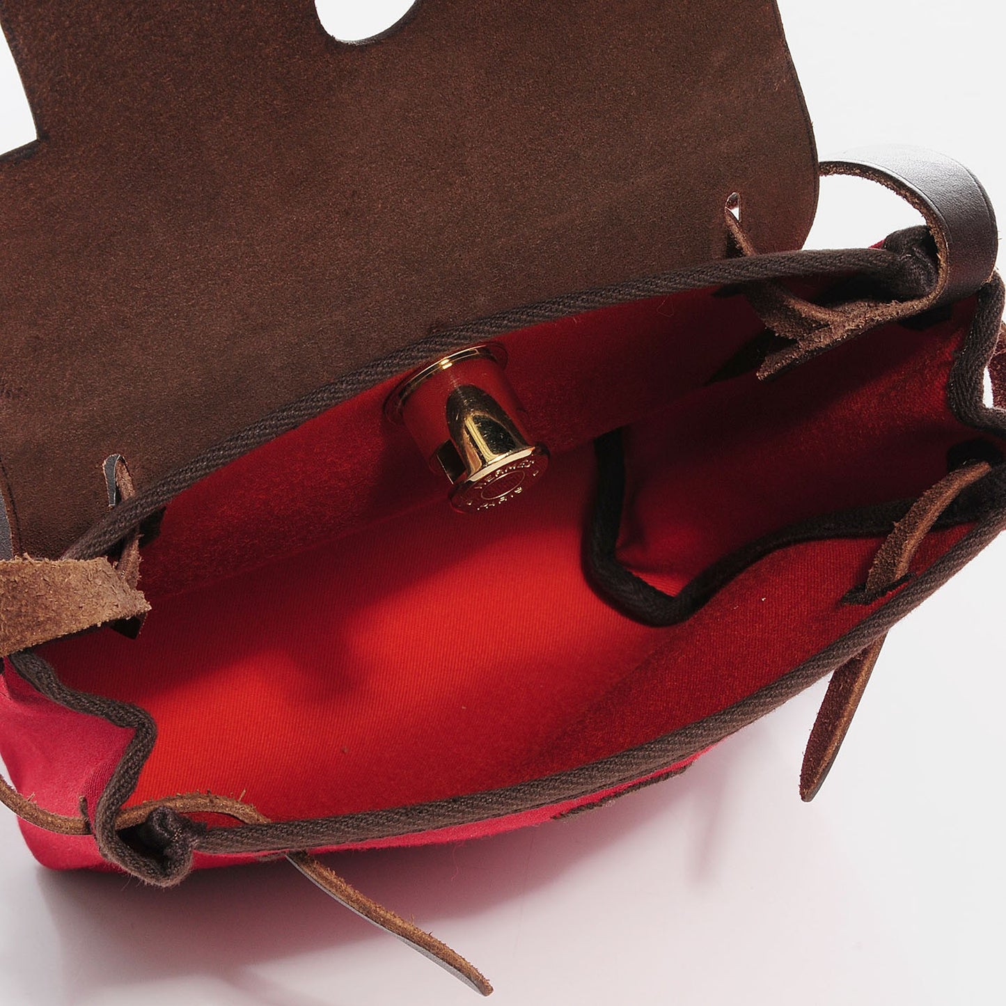 Vache Calfskin Toile Herbag TPM Red Orange