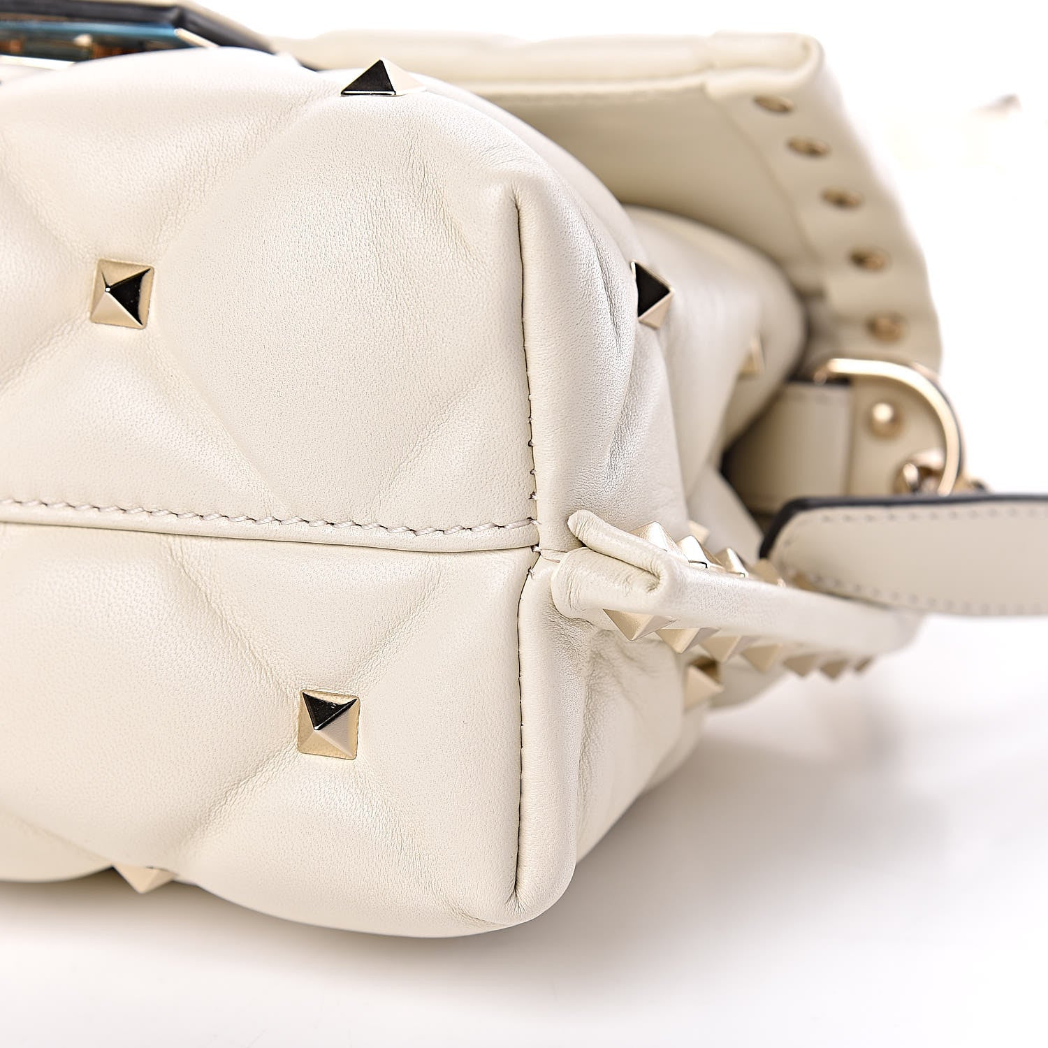 Valentino Garavani Nappa Mini Candystud Top Handle Bag Light Ivory 6 of 8