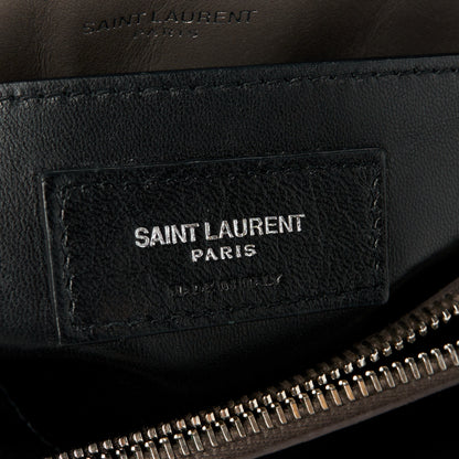 Saint Laurent Calfskin Y Quilted Monogram Small Loulou Chain Satchel Earth 7 of 11