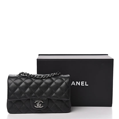 Chanel Iridescent Caviar Quilted Mini Rectangular Flap Black 11 of 11