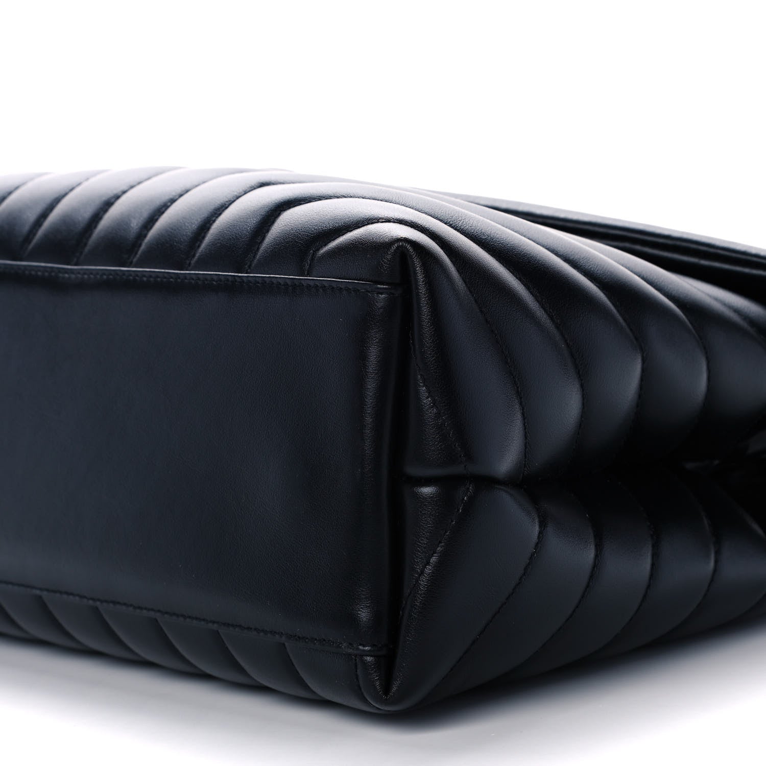 Saint Laurent Calfskin Y Quilted Monogram Medium Loulou Chain Satchel Black 11 of 12