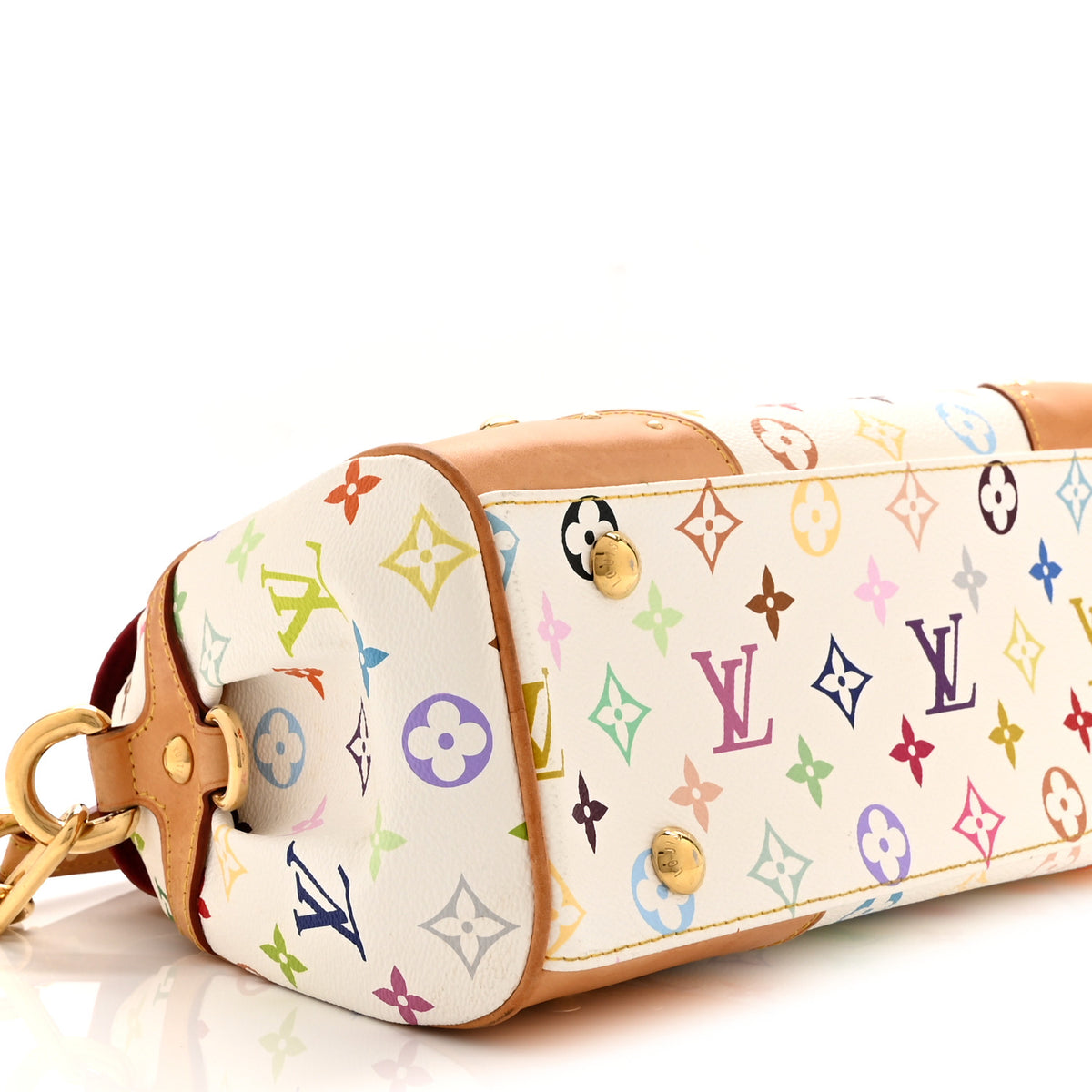 Louis Vuitton Monogram Multicolor Beverly MM White 9 of 10